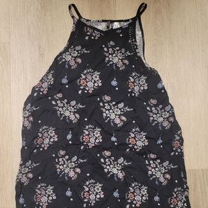 Mudd Black Floral Women's Summer Ready Spaguetti Straps Dress Size XL